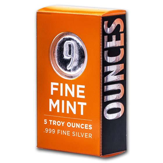 5 oz Cast-Poured Silver Bar - 9Fine Mint | eBay